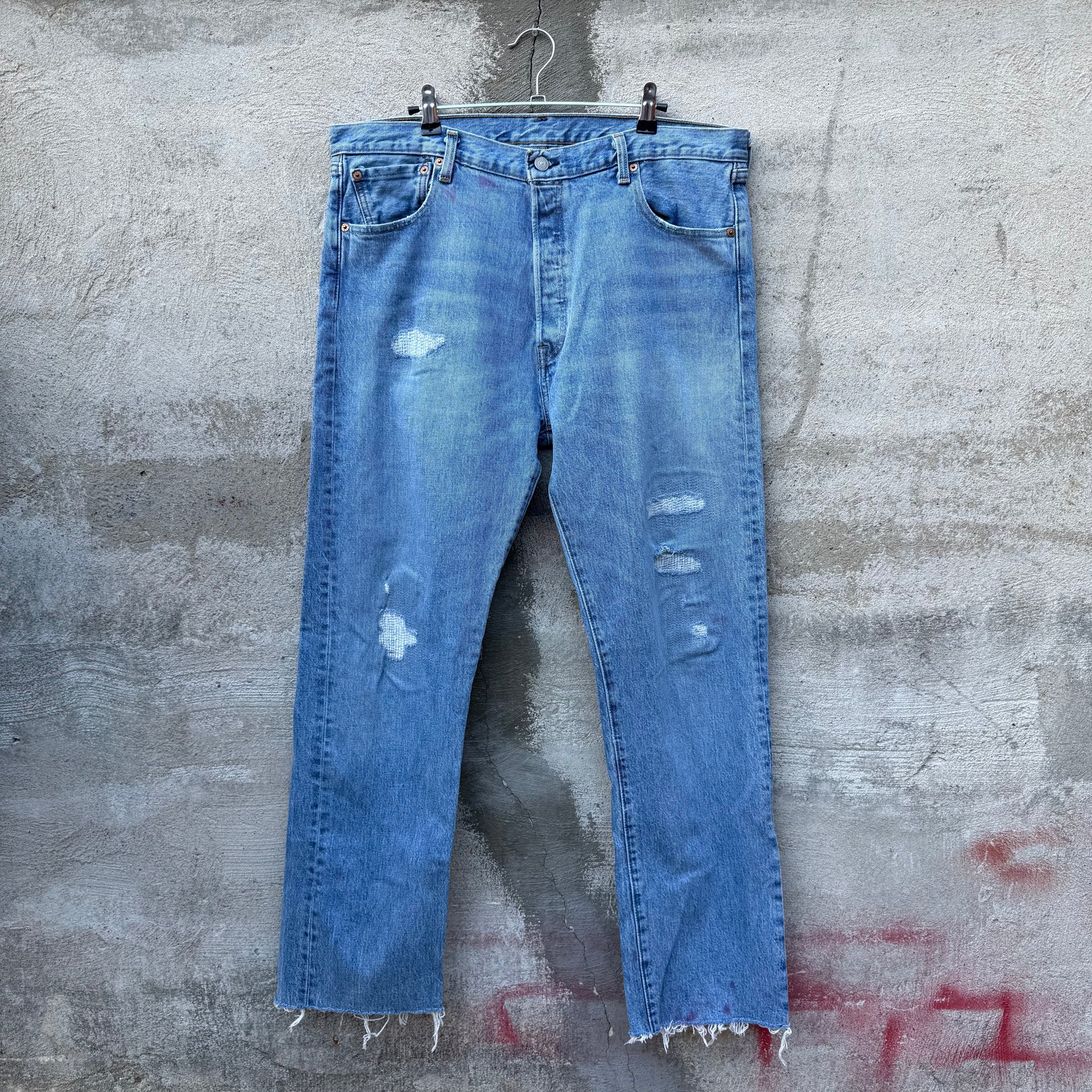 Vintage Levi's 501 Repaired Denim Jeans – Recycled Laundry