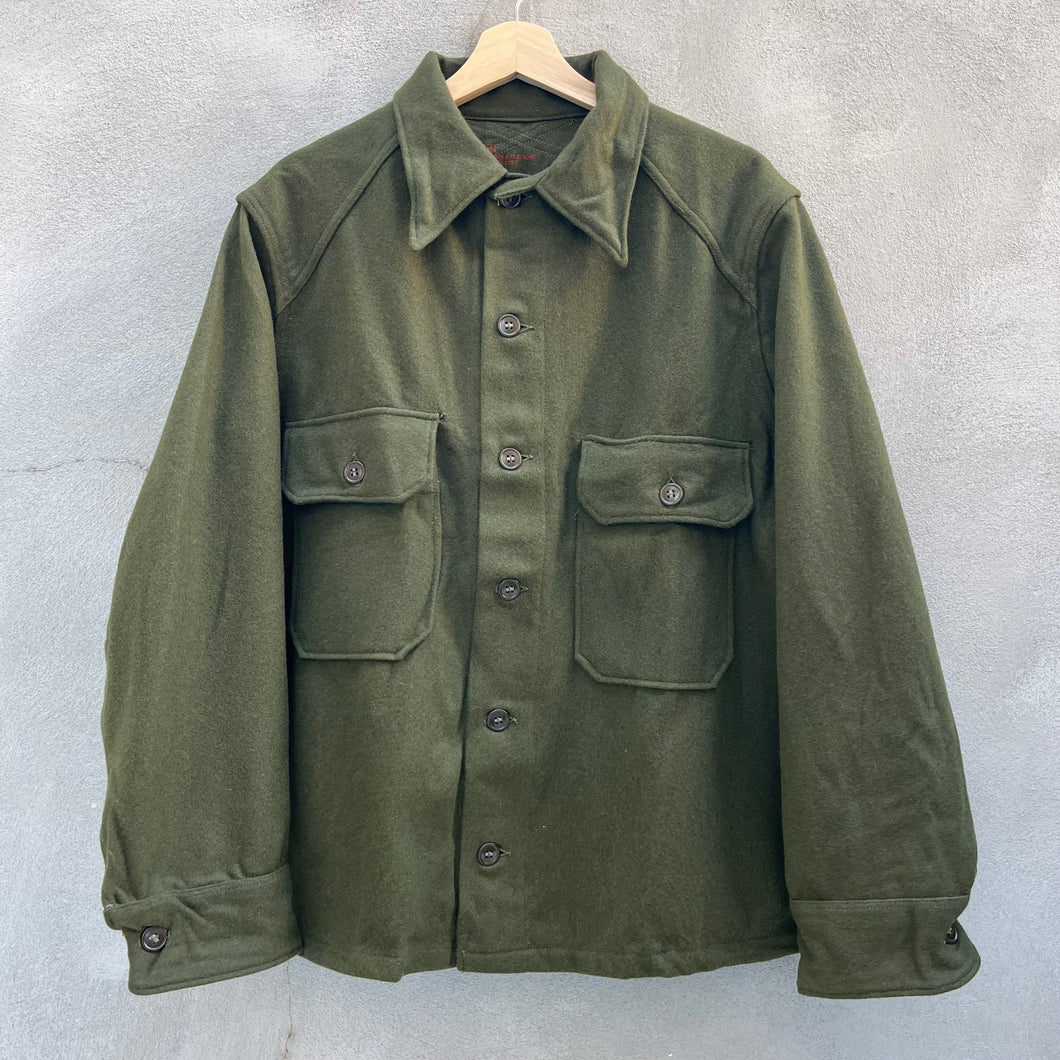 50s NOS Military Wool Button Down Shirt