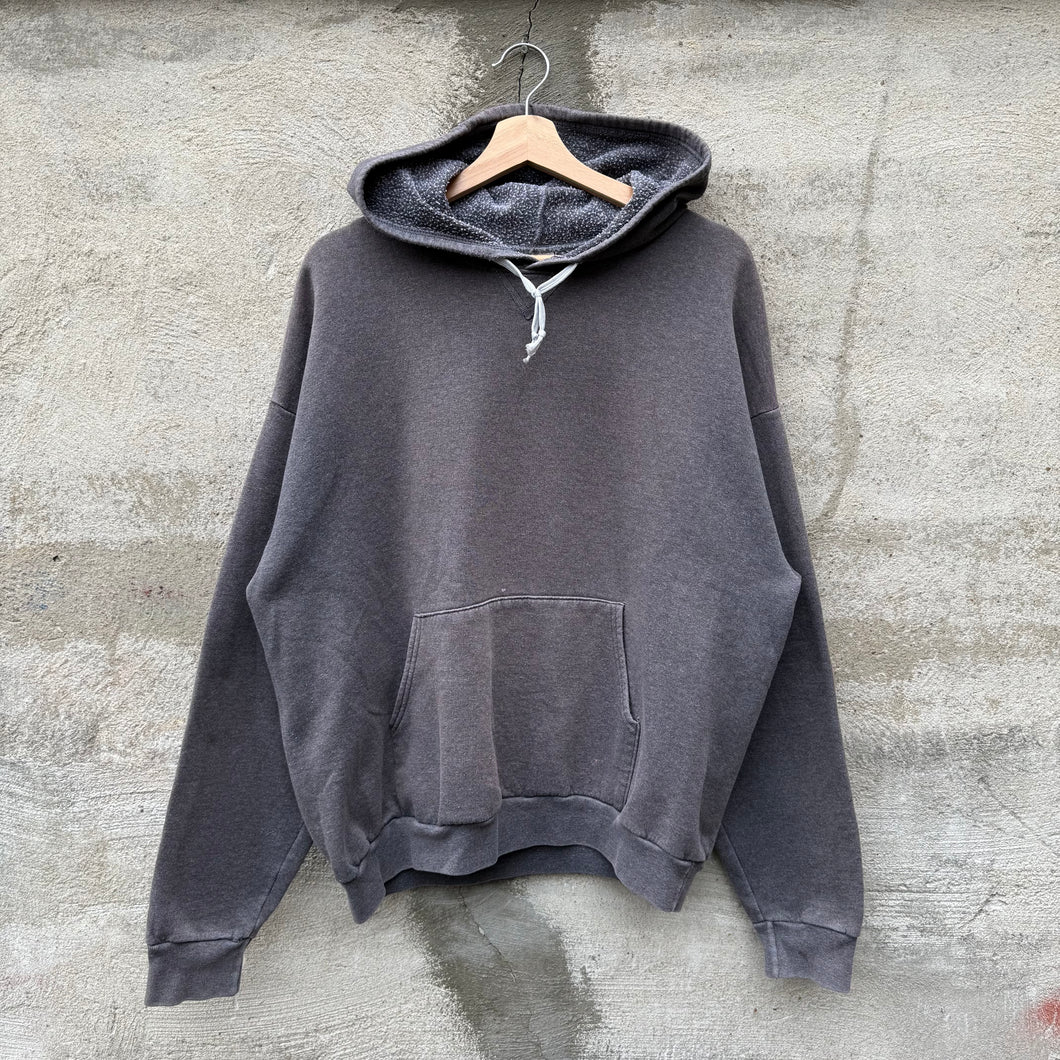 90's Vintage Faded Gray Hanes Hoodie Sweatshirt