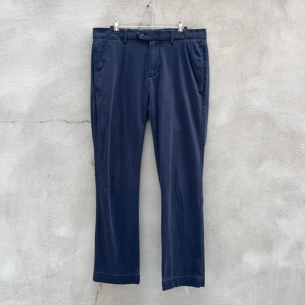 Men's Navy Chino Cotton Pants