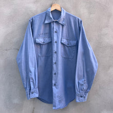 Load image into Gallery viewer, 80&#39;s Vintage Military Utility Chambray Button Down Shirt
