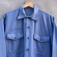 Load image into Gallery viewer, 80&#39;s Vintage Military Utility Chambray Button Down Shirt
