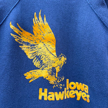 Load image into Gallery viewer, 80&#39;s Champion Iowa Hawkeyes Flock Sweatshirt Crewneck
