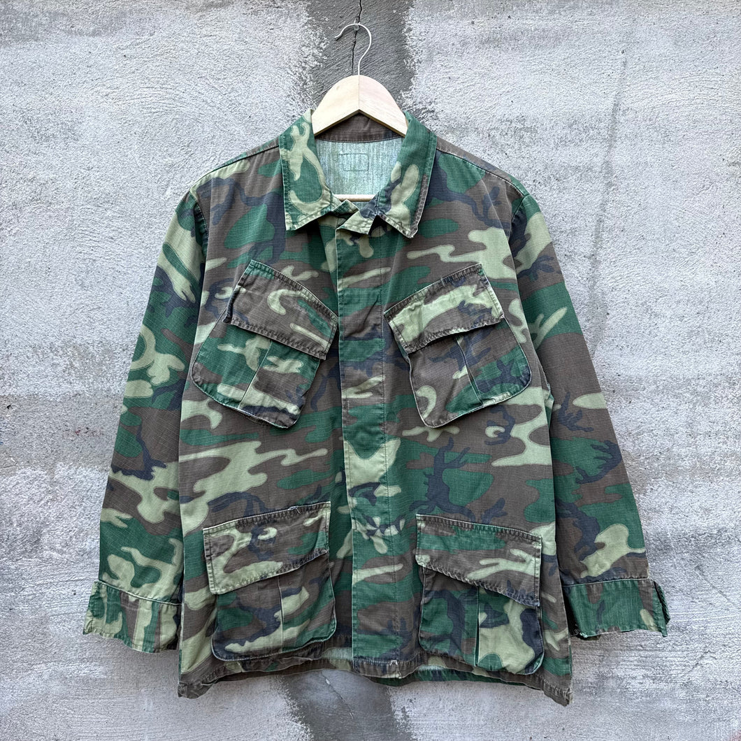 70' US Military ERDL Camo Slant Pocket Jungle Jacket