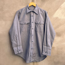 Load image into Gallery viewer, 90s USN Military Chambray Utility Button Down Shirt (NOS)
