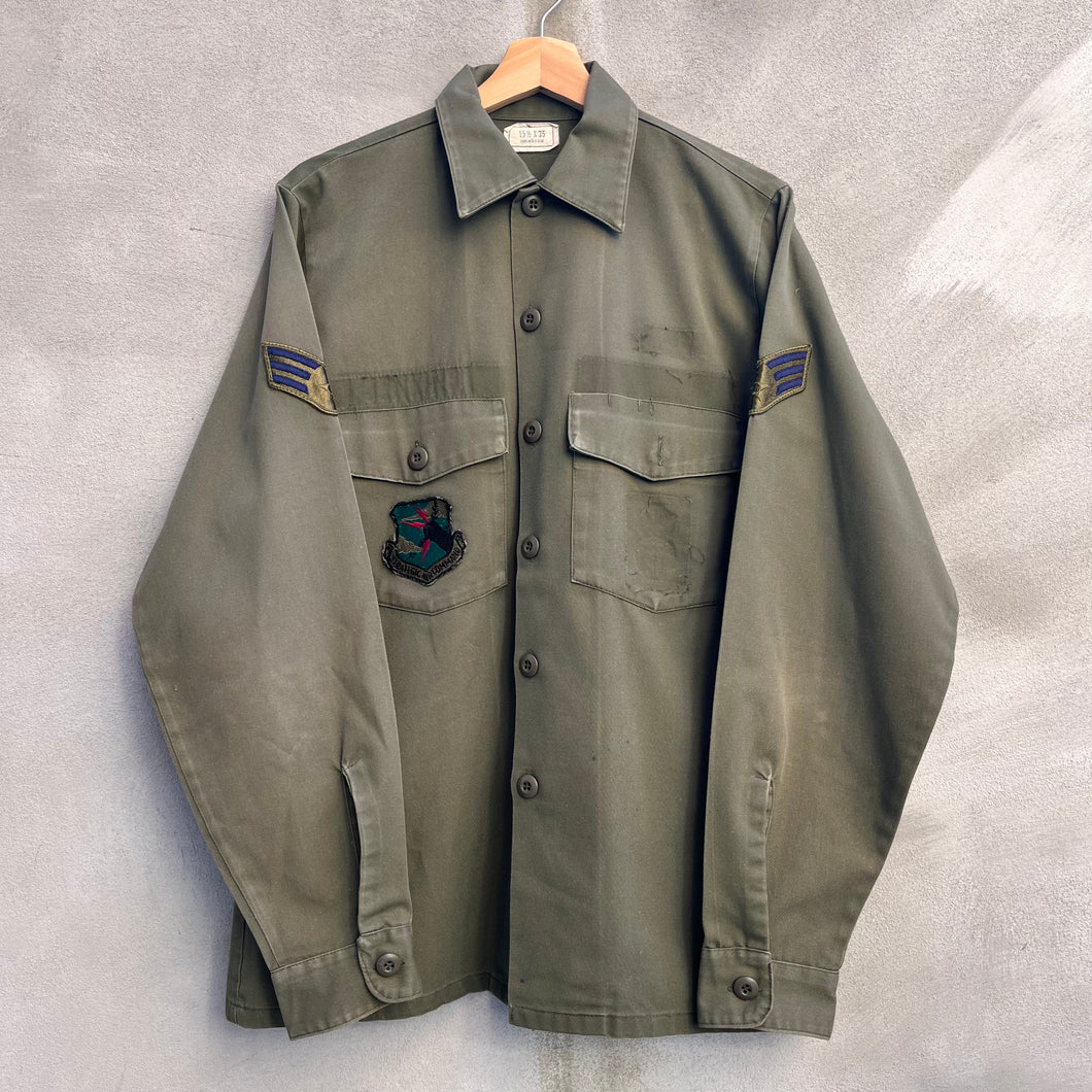 80's USAF Military Utility Button Down Shirt