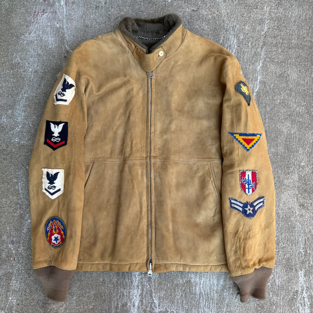 50's Abercrombie & Fitch Suede Patched Jacket