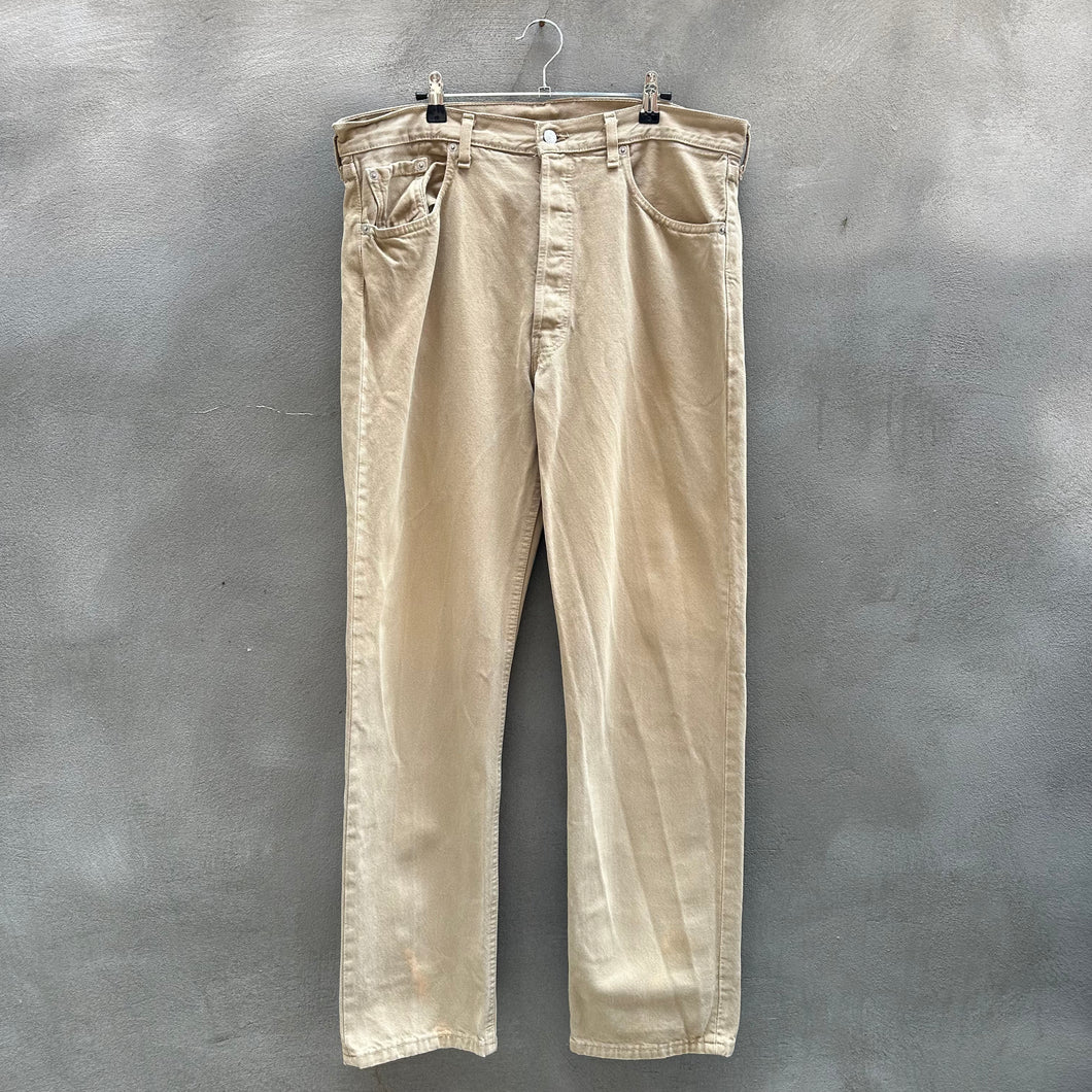 Vintage Levi's 501 Tan Denim Jeans