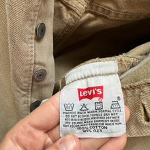 Load image into Gallery viewer, Vintage Levi&#39;s 501 Tan Denim Jeans
