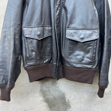 Load image into Gallery viewer, 80&#39;s Military Style A-2 Leather Jacket
