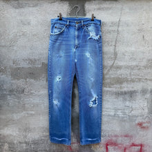 Load image into Gallery viewer, 80's Lee Riders Thrashed &amp; Repaired Denim Jeans
