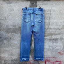 Load image into Gallery viewer, 80's Lee Riders Thrashed &amp; Repaired Denim Jeans
