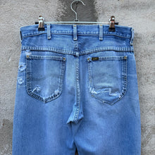 Load image into Gallery viewer, 80's Lee Riders Thrashed &amp; Repaired Denim Jeans
