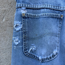Load image into Gallery viewer, 80's Lee Riders Thrashed &amp; Repaired Denim Jeans
