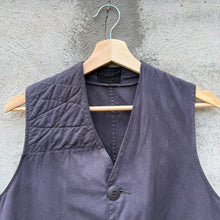 Load image into Gallery viewer, 50's Vintage Over-dyed Black Hunting Canvas Vest
