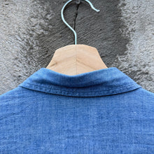 Load image into Gallery viewer, 60's USN Chambray Short Sleeve Selvedge Button Down Shirt
