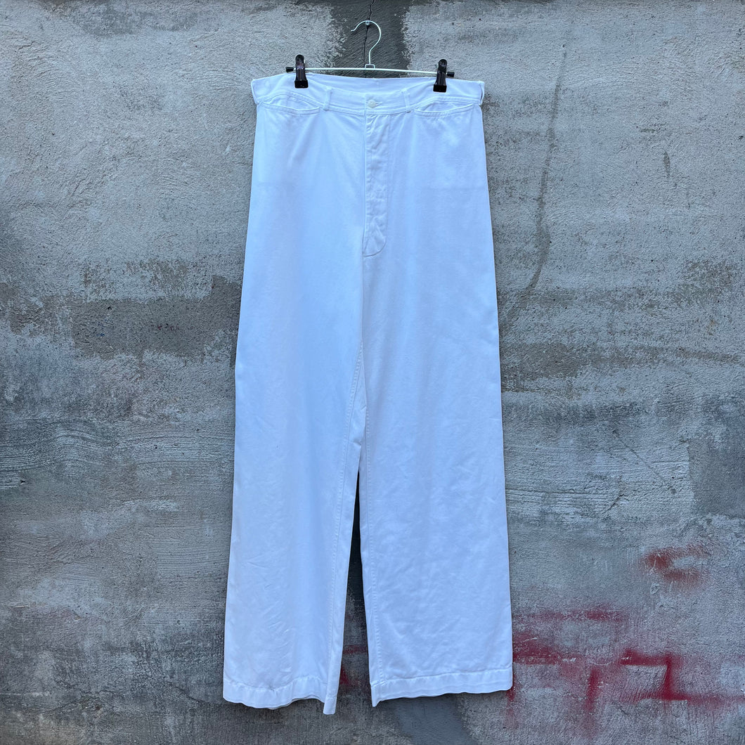 60's USN White Dungaree Cotton Pants