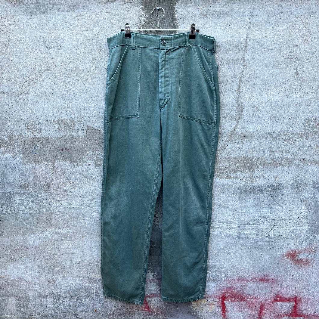 60's US Military OG-107 Olive Fatigue Baker Pants