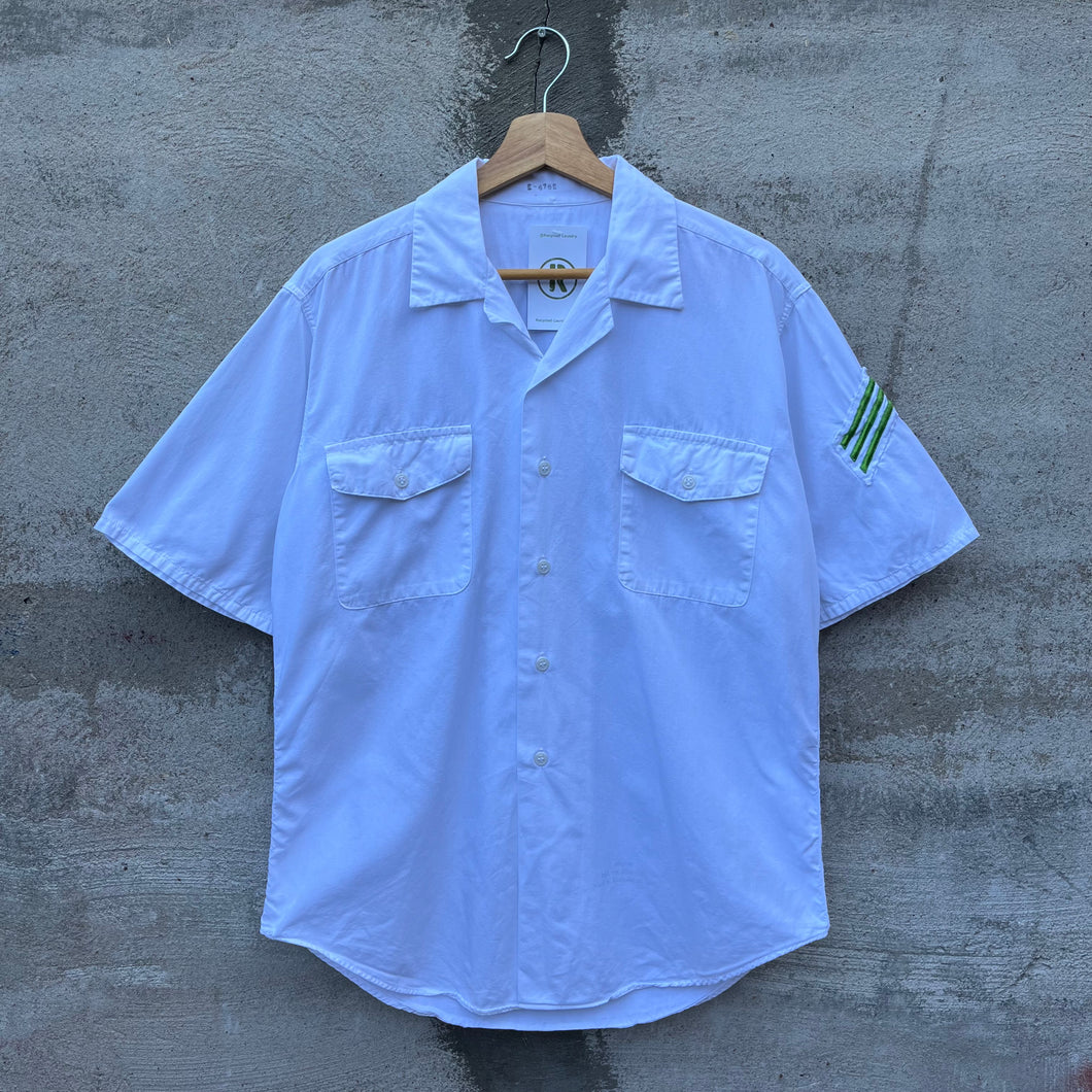 60's USN White Short Sleeve Button Down Shirt