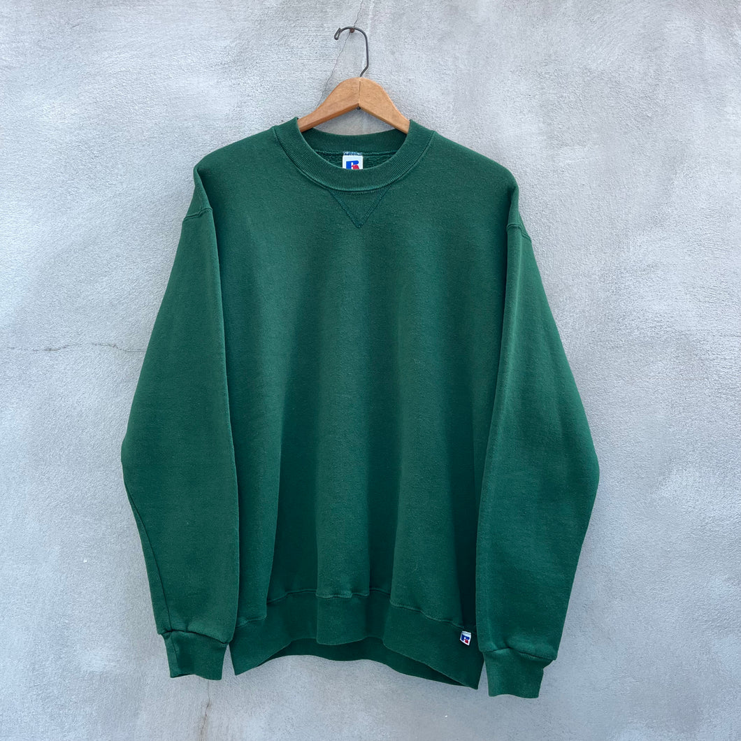 80's Russell Athletic Green Crewneck Sweatshirt