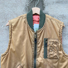 Load image into Gallery viewer, 80&#39;s Vintage US Military Style Flight Jacket Vest
