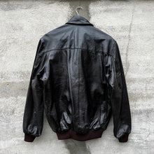 Load image into Gallery viewer, 90&#39;s L.L.Bean Dark Brown Leather A-2 Military Style Jacket
