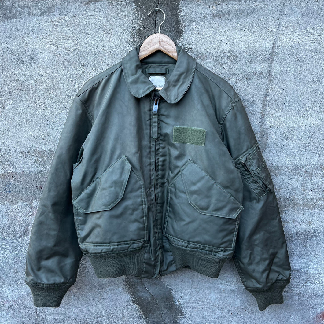 90's USAF CWU - 45/P Olive Green Flight Bomber Jacket