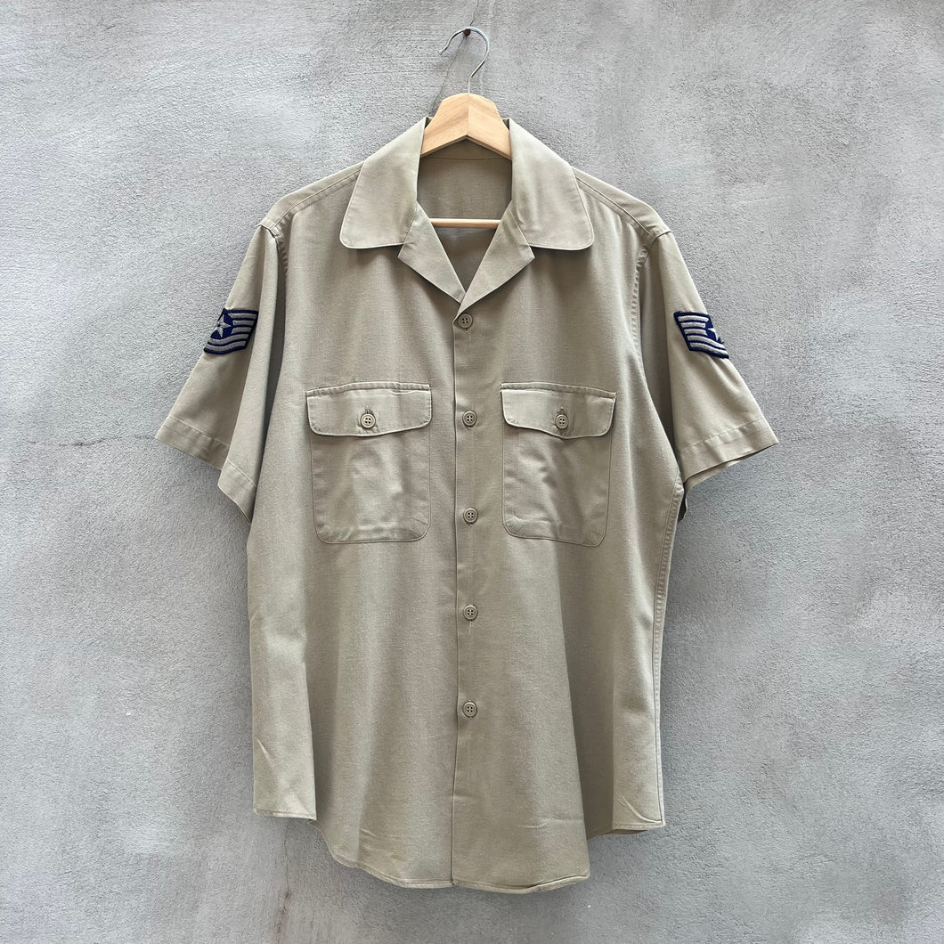 69’ Military Khaki Short Sleeve Button Down Shirt