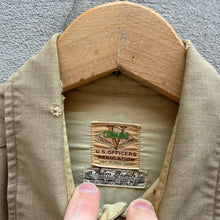 Load image into Gallery viewer, 40’s Military Khaki Officer Button Down Shirt
