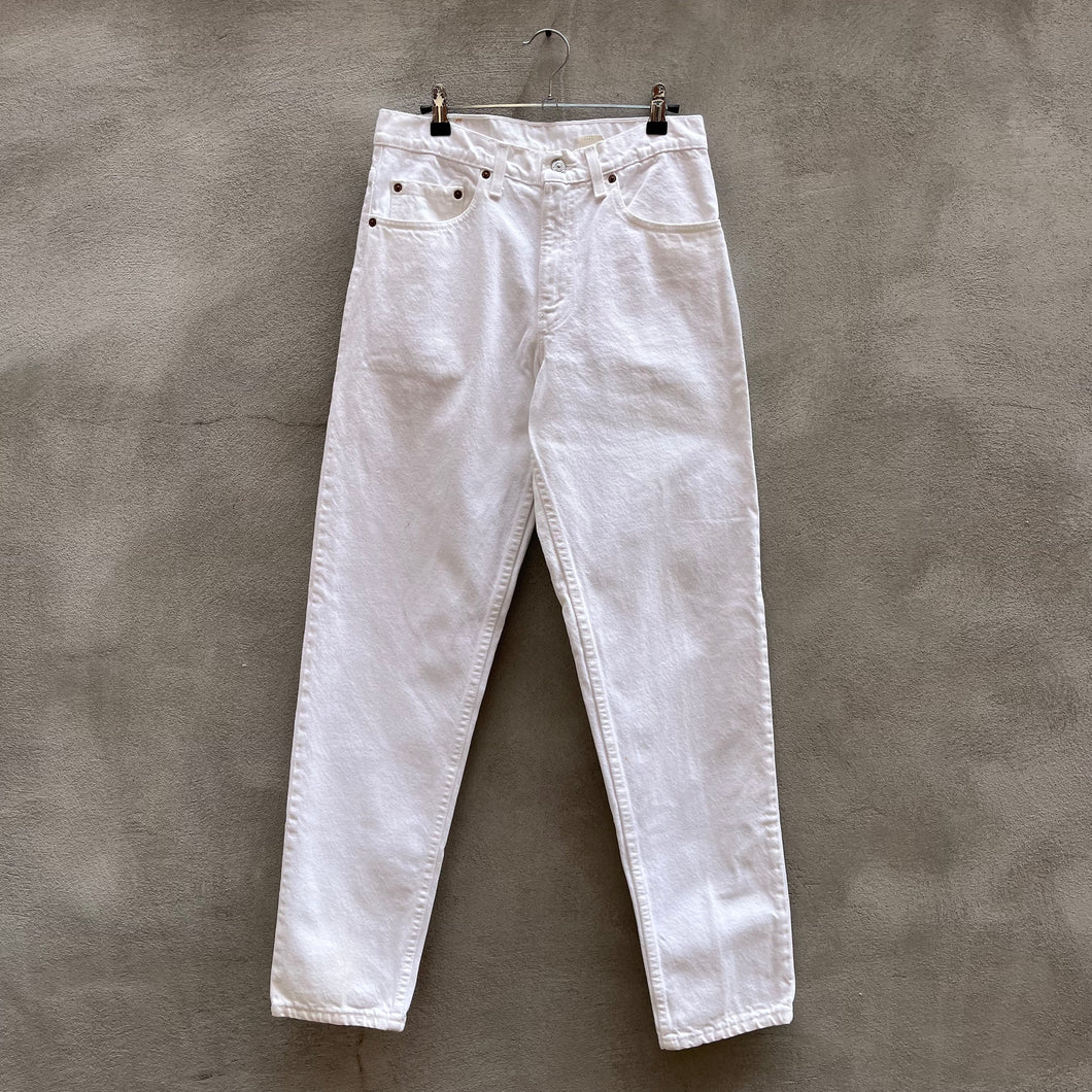 90’s Levi’s 550 White Jeans