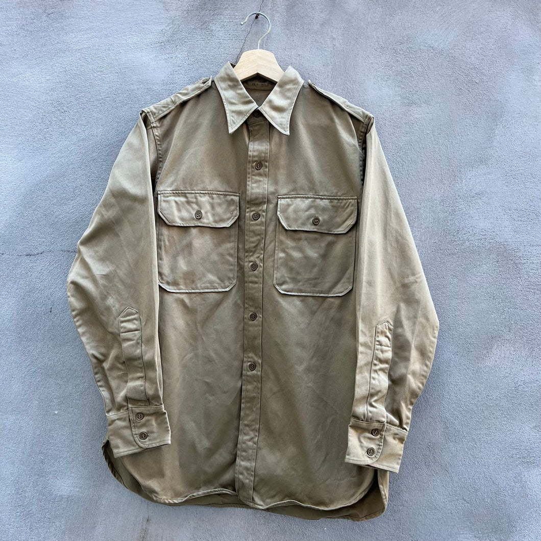 48’ Military Khaki Button Down