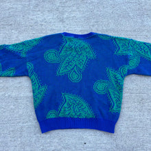 Load image into Gallery viewer, 80’s Paisley Woven Sweater
